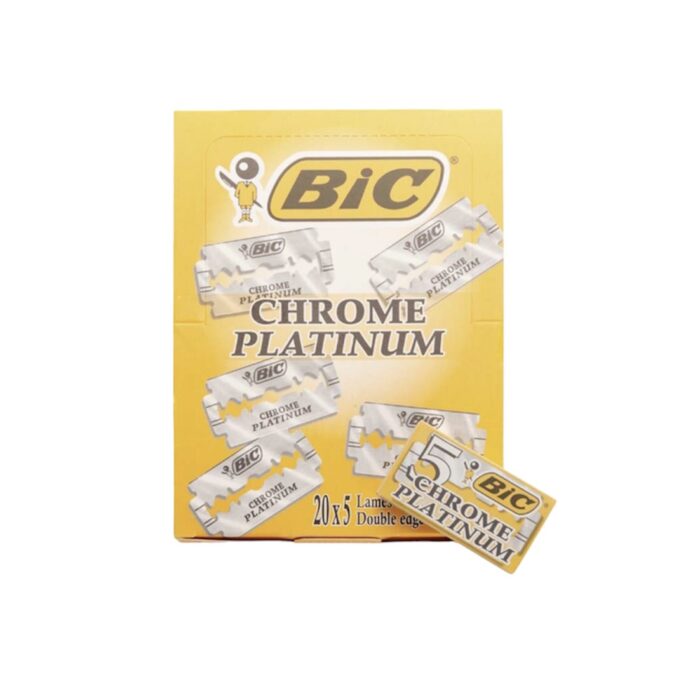 BIC CHROME PLATINUM CUCHILLAS DE AFEITAR 100 UDS 20 X 5 HOJAS - Imagen 1