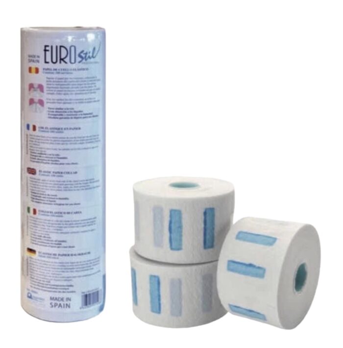 PAPEL CUELLO EUROSTIL PACK 5 ROLLOS PELUQUERÍA BARBERÍA - Imagen 1