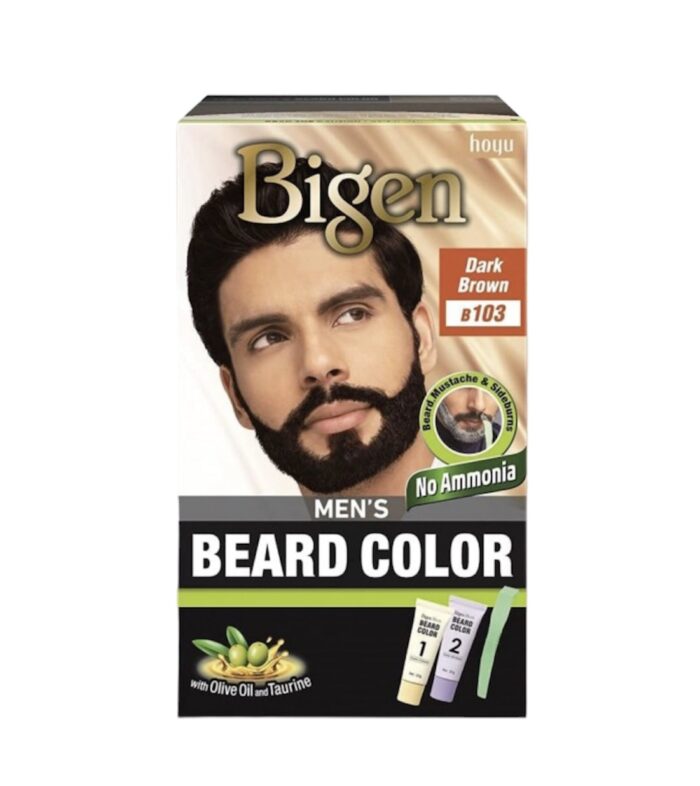 Bigen Hombres Barba Color Marrón Oscuro B103 - Imagen 1
