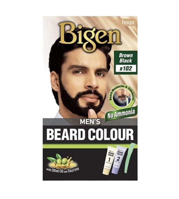 Bigen Hombres Barba Color Marrón Negro B102 - Imagen 1