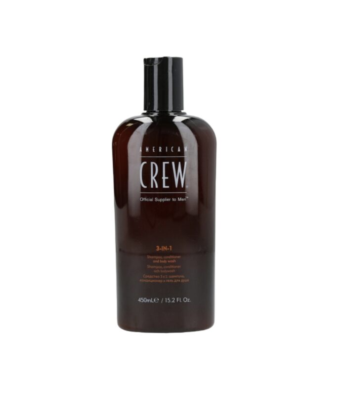 AMERICAN CREW Champú, acondicionador y gel de ducha para el cabello 3en1 450ml - Imagen 1