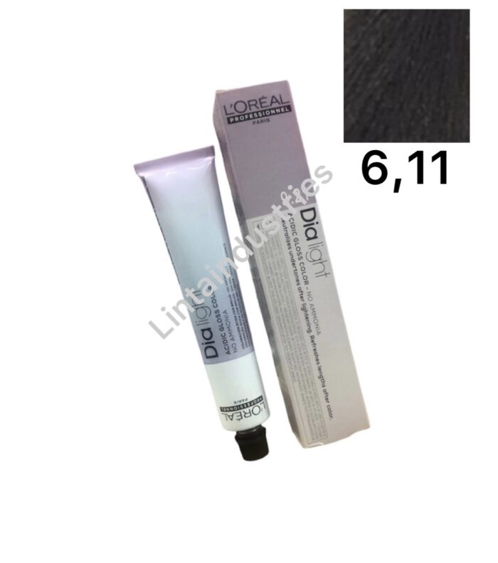 TINTE PARA EL PELO LOREAL DIA LIGHT(6.11) BAÑO DE COLOR - Imagen 1