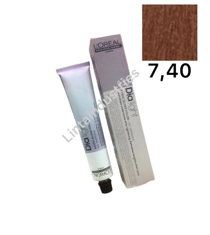 TINTE PARA EL PELO LOREAL DIA LIGHT(7.40) BAÑO DE COLOR - Imagen 1
