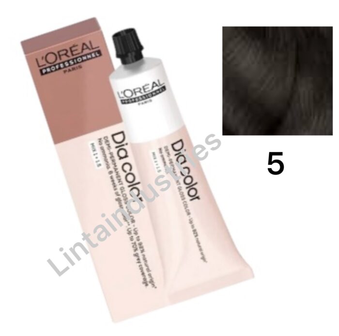 L'OREAL DIA COLOR COLORACIÓN DEMIPERMANENTE 60ML 5. CASTAÑO CLARO - Imagen 1