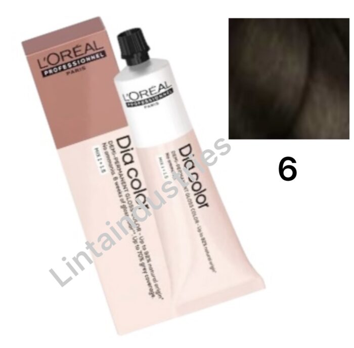 L'OREAL DIA COLOR COLORACIÓN DEMIPERMANENTE 60ML 6. RUBIO OSCURO - Imagen 1