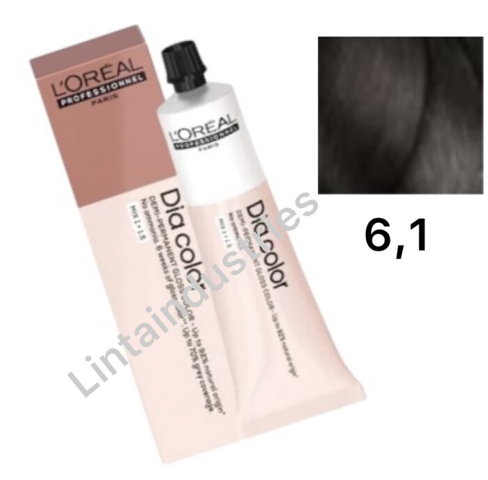 L'OREAL DIA COLOR COLORACIÓN DEMIPERMANENTE 60ML 6.1. RUBIO OSCURO CENIZA - Imagen 1
