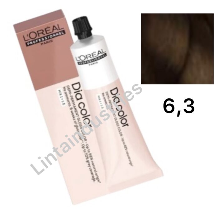 L'OREAL DIA COLOR COLORACIÓN DEMIPERMANENTE 60ML 6.3. RUBIO OSCURO DORADO - Imagen 1
