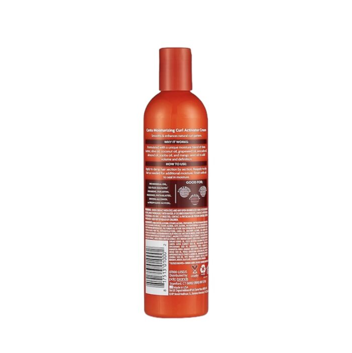 CANTU SHEA BUTTER FOR NATURAL HAIR MOISTURIZING CURL ACTIVATOR CREAM 355ML - Imagen 2