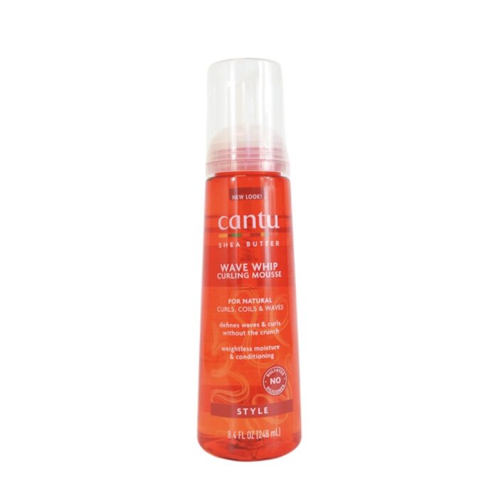 CANTU SHEA BUTTER FOR NATURAL HAIR WAVE CURLING MOUSSE 248ML - Imagen 1