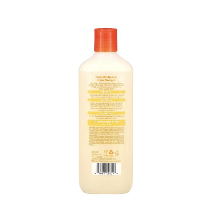 CANTU SHEA BUTTER MOITURIZING CREAM SHAMPOO 400ML - Imagen 2